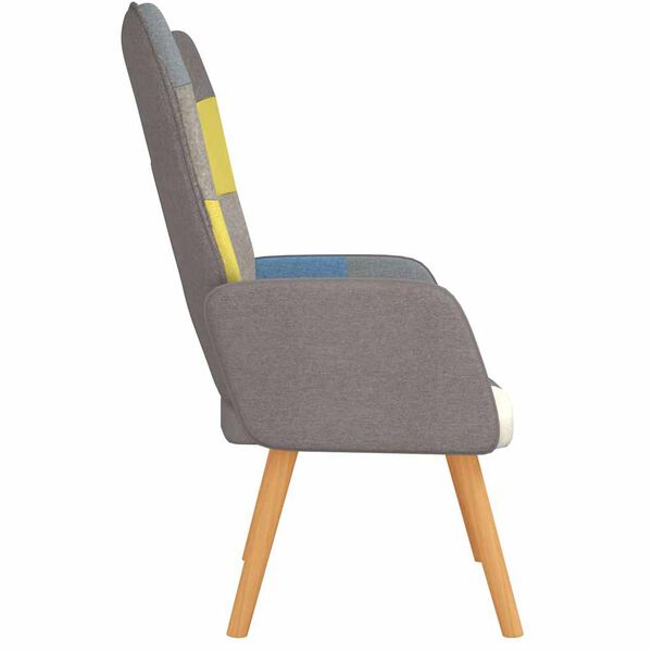 vidaXL Πολυθρόνα Relax Σχέδιο Patchwork Υφασμάτινη