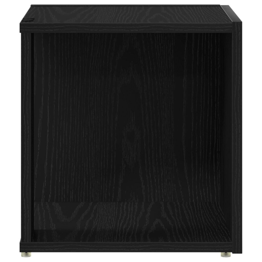 vidaXL Τραπέζι Μαύρη Δρυς 33x33x34,5 εκ. Κατασκευασμένο ξύλο