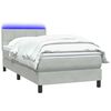 vidaXL &Kappa;&rho;&epsilon;&beta;ά&tau;&iota; Boxspring &mu;&epsilon; &Sigma;&tau;&rho;ώ&mu;&alpha; & LED &alpha;&nu;&omicron;&iota;&chi;&tau;ό &gamma;&kappa;&rho;&iota; 100x220 &epsilon;&kappa;. &Beta;&epsilon;&lambda;&omicron;ύ&delta;&iota;&nu;&omicron;