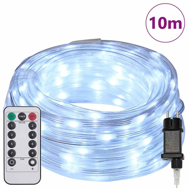 vidaXL Φωτιστικό Συρματόσχοινο με 240 LED Κρύο Λευκό 10 m PVC