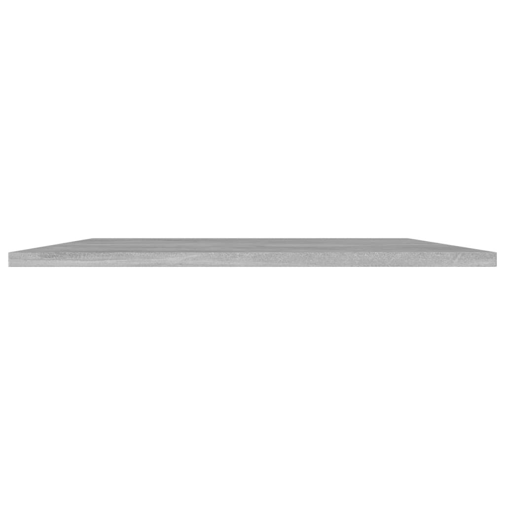 vidaXL Ράφια Βιβλιοθήκης 8 τεμ. Γκρι Σκυροδ. 60x50x1,5 εκ. Μοριοσανίδα