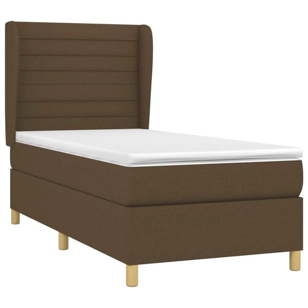 vidaXL &Kappa;&rho;&epsilon;&beta;ά&tau;&iota; Boxspring &mu;&epsilon; &Sigma;&tau;&rho;ώ&mu;&alpha; &Sigma;&kappa;&omicron;ύ&rho;&omicron; &Kappa;&alpha;&phi;έ 90x190 &epsilon;&kappa;. &Upsilon;&phi;&alpha;&sigma;&mu;ά&tau;&iota;&nu;&omicron;