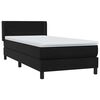 vidaXL &Kappa;&rho;&epsilon;&beta;ά&tau;&iota; Boxspring &mu;&epsilon; &Sigma;&tau;&rho;ώ&mu;&alpha; &Mu;&alpha;ύ&rho;&omicron; 90x210 &epsilon;&kappa;. &Beta;&epsilon;&lambda;&omicron;ύ&delta;&iota;&nu;&omicron;
