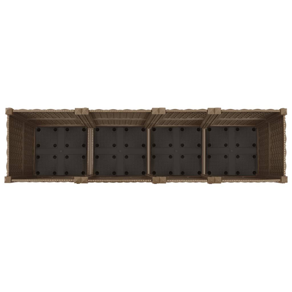 vidaXL Ζαρντινιέρα 160 x 40 x 38 εκ. από Πολυπροπυλένιο
