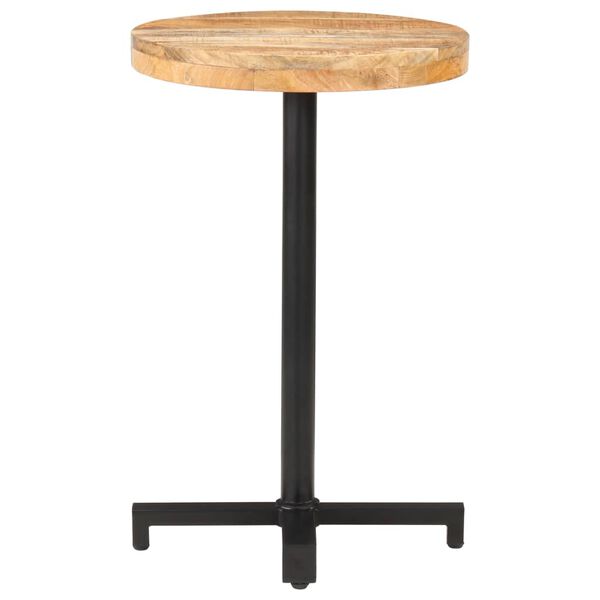 vidaXL Τραπέζι Bistro Στρογγυλό Ø50 x 75 εκ. Ακατέργαστο Ξύλο Μάνγκο