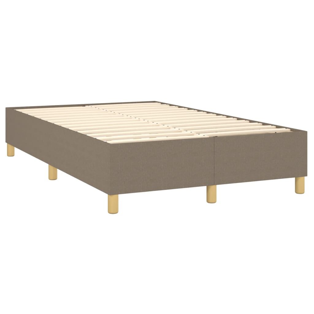 vidaXL Σκελετός Κρεβατιού Χωρίς Στρώμα Taupe 120x200 εκ. Υφασμάτινο