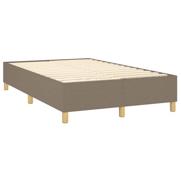 vidaXL Σκελετός Κρεβατιού Χωρίς Στρώμα Taupe 120x200 εκ. Υφασμάτινο