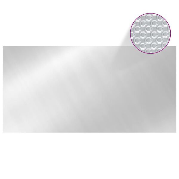 vidaXL Κάλυμμα Πισίνας Ασημί 549 x 274 εκ. από Πολυαιθυλένιο