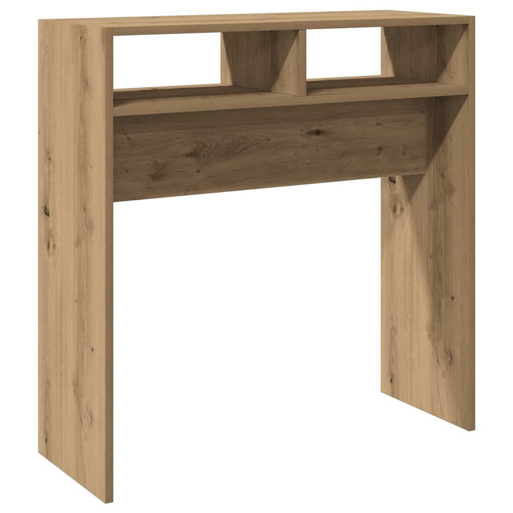 vidaXL Τραπέζι Κονσόλα Αρτισιανή Δρυς 78x30x80 εκ Επεξεργασμένο Ξύλο