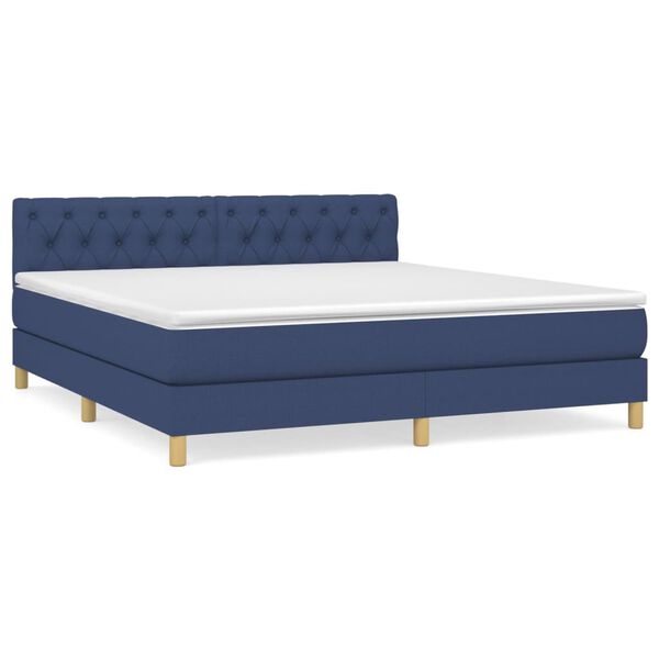 vidaXL &Kappa;&rho;&epsilon;&beta;ά&tau;&iota; Boxspring &mu;&epsilon; &Sigma;&tau;&rho;ώ&mu;&alpha; &Mu;&pi;&lambda;&epsilon; 160x200 &epsilon;&kappa;. &Upsilon;&phi;&alpha;&sigma;&mu;ά&tau;&iota;&nu;&omicron;
