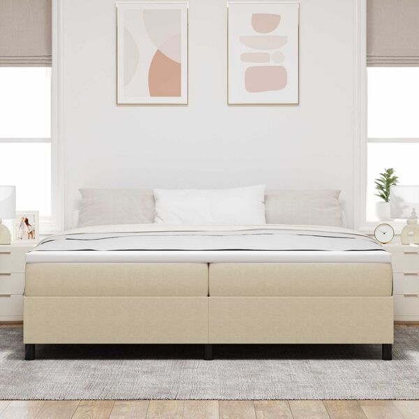 vidaXL Κρεβάτι με ελατήρια Γκρι Πράσινο 200 x 200 cm Βελούδο