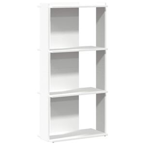 vidaXL &Beta;&iota;&beta;&lambda;&iota;&omicron;&theta;ή&kappa;&eta; 3 &epsilon;&pi;&iota;&pi;έ&delta;&omega;&nu; &Lambda;&epsilon;&upsilon;&kappa;ό 60x30x120 cm &Xi;ύ&lambda;&iota;&nu;&eta; &kappa;&alpha;&tau;&alpha;&sigma;&kappa;&epsilon;&upsilon;ή