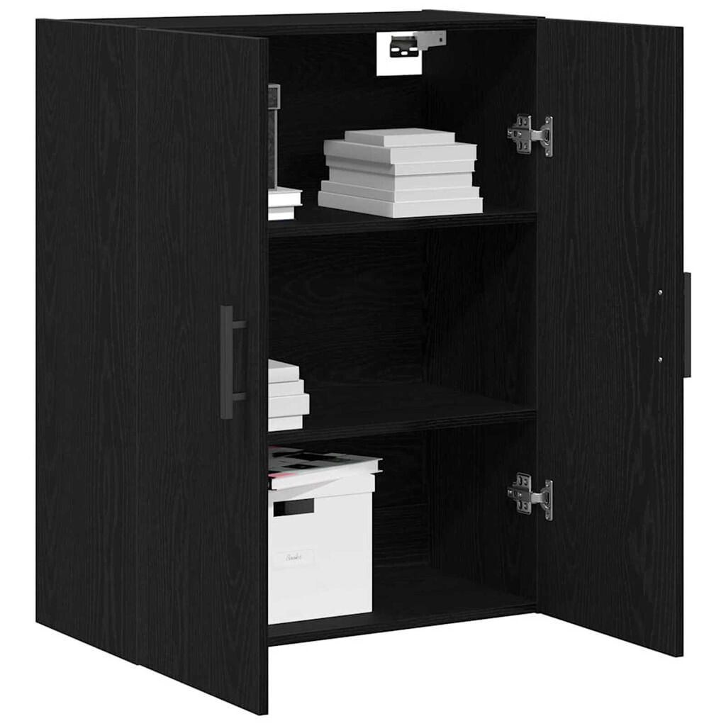 vidaXL Ντουλάπα τοίχου Επιτοίχιο Μαύρη δρυς 69.5 x 34 x 90 εκ.
