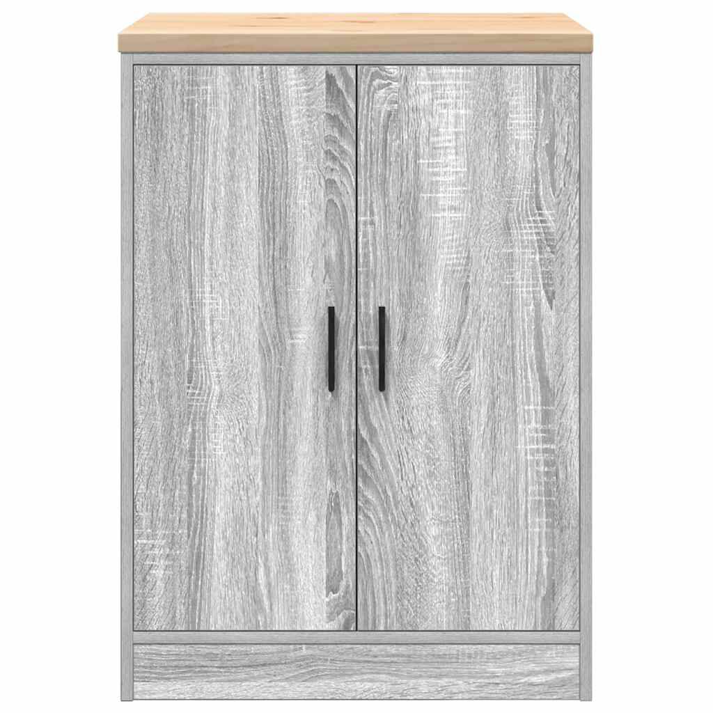 vidaXL ντουλάπι αποθήκευσης γκαράζ 60x51x85 εκ μασίφ ξύλο πεύκο