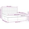 vidaXL &Kappa;&rho;&epsilon;&beta;ά&tau;&iota; Boxspring &mu;&epsilon; &Sigma;&tau;&rho;ώ&mu;&alpha; &Mu;&alpha;ύ&rho;&omicron; 200x200 &epsilon;&kappa;. &Upsilon;&phi;&alpha;&sigma;&mu;ά&tau;&iota;&nu;&omicron;