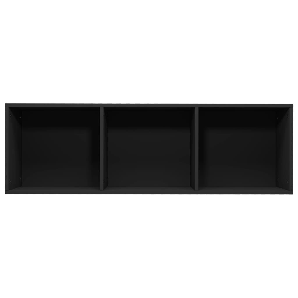 vidaXL Βιβλιοθήκη/Έπιπλο Τηλεόρασης Μαύρο 36x30x114 εκ. Μοριοσανίδα