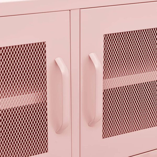 vidaXL Έπιπλο Τηλεόρασης Ροζ 105x35x50 εκ. από Ατσάλι