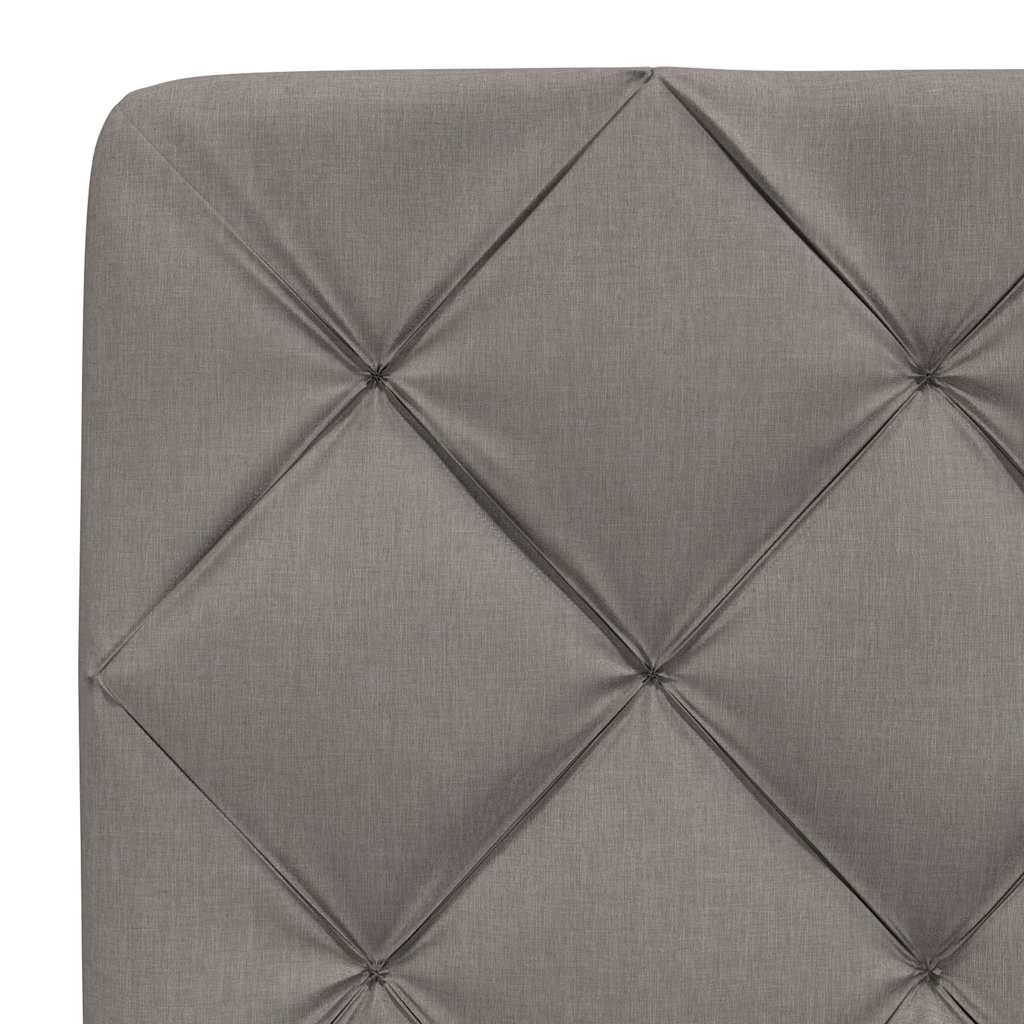 vidaXL Σκελετός Κρεβατιού Χωρίς Στρώμα Taupe 140x200 εκ. Υφασμάτινο