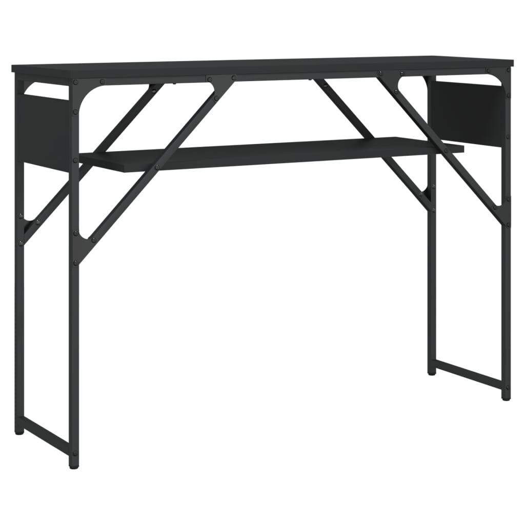 vidaXL Τραπέζι Κονσόλα Μαύρο 105 x 30 x 75 εκ. από Επεξεργασμένο Ξύλο