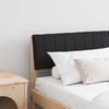 vidaXL Ταπετσαρισμένο κεφαλάρι Μαύρο 140 cm Στερεά ξυλεία πεύκου