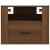 vidaXL Κομοδίνο Επιτοίχιο Καφέ Δρυς 50 x 36 x 40 εκ.