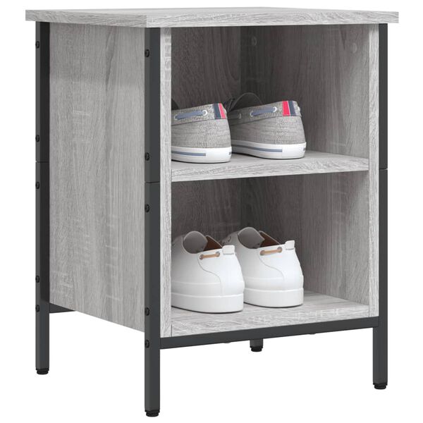 vidaXL Παπουτσοθήκη Γκρι Sonoma 38 x 35 x 50 εκ. από Επεξεργ. Ξύλο