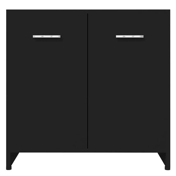 vidaXL Ντουλάπι Νιπτήρα Μαύρο 60 x 33 x 61 εκ. από Επεξ. Ξύλο