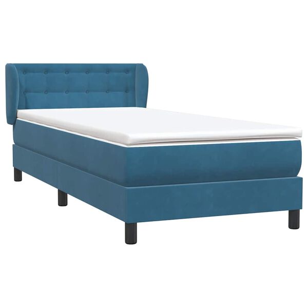 vidaXL Box Spring &kappa;&rho;&epsilon;&beta;ά&tau;&iota; &mu;&epsilon; &sigma;&tau;&rho;ώ&mu;&alpha; &sigma;&kappa;&omicron;ύ&rho;&omicron; &mu;&pi;&lambda;&epsilon; 90x210 &epsilon;&kappa;. &Beta;&epsilon;&lambda;&omicron;ύ&delta;&iota;&nu;&omicron;