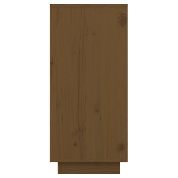 vidaXL Ντουλάπι Καφέ Μελί 60 x 34 x 75 εκ. από Μασίφ Ξύλο Πεύκου