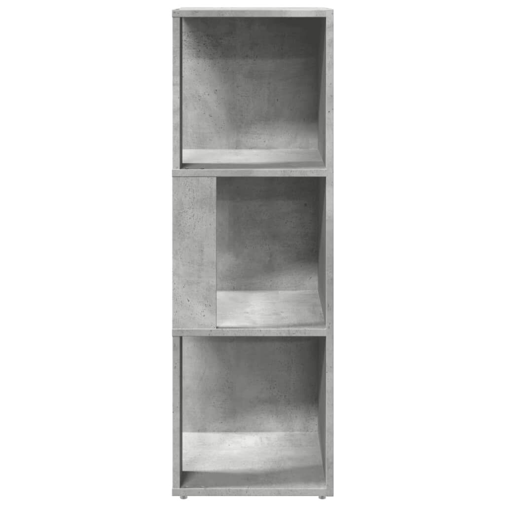vidaXL Ντουλάπι Γωνιακό Γκρι Σκυροδέματος 33x33x100εκ. από Επεξ. Ξύλο