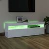 vidaXL Έπιπλο Τηλεόρασης με LED Καφέ Λευκό 120x30x50 εκ.