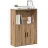 vidaXL Βιβλιοθήκη Αρτισιανή Δρυς 60x24x85 εκ. Επεξ. Ξύλο