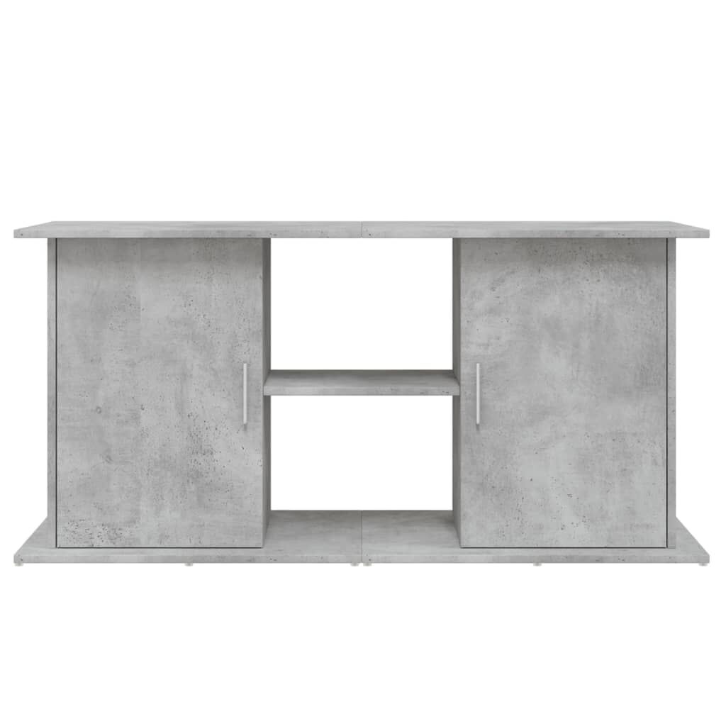 vidaXL Βάση Ενυδρείου Γκρι Σκυροδ. 121x41x58 εκ. Επεξεργασμένο Ξύλο