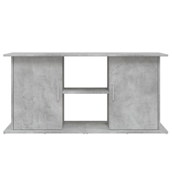 vidaXL Βάση Ενυδρείου Γκρι Σκυροδ. 121x41x58 εκ. Επεξεργασμένο Ξύλο