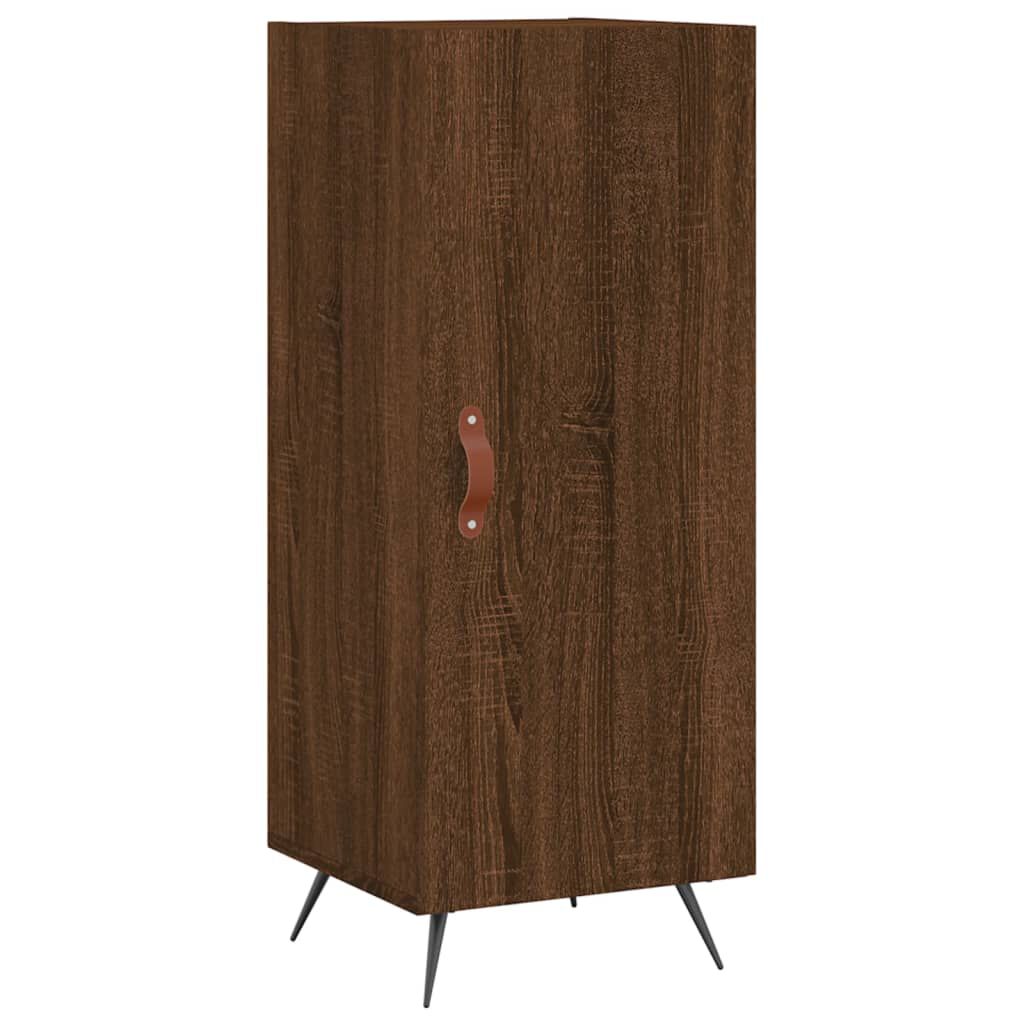 vidaXL Ντουλάπι Καφέ Δρυς 34,5 x 34 x 180 εκ. από Επεξεργασμένο Ξύλο