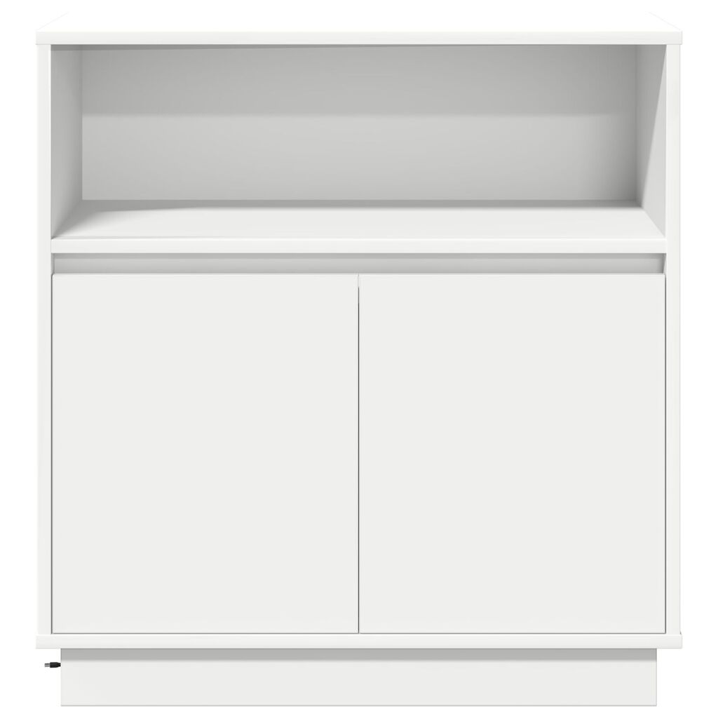 vidaXL Μπουφές με LED Λευκό 71x34,5x75 εκ Κατασκευασμένο Ξύλο