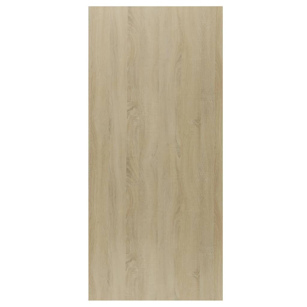 vidaXL Ραφιέρα/Βιβλιοθήκη Λευκή/Sonoma 66x30x130 εκ. από Μοριοσανίδα