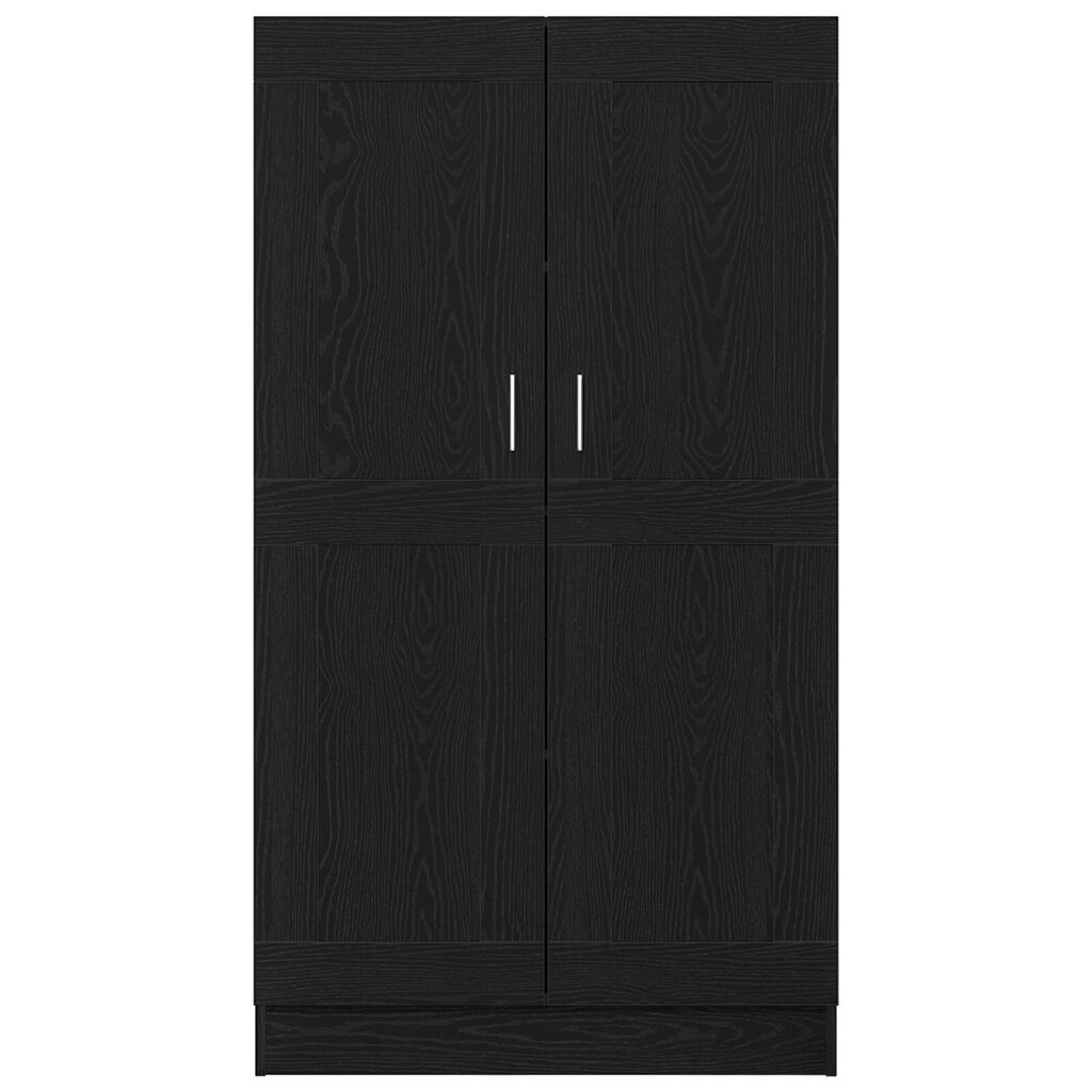 vidaXL Μαύρα Ντουλάπια Βιβλιοθήκης - Σετ από 2, 165x30.5x150 εκ, Από Επεξεργασμένο Ξύλο