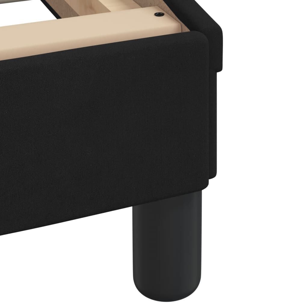 vidaXL Κρεβάτι με Στρώμα Μαύρο 160x200 εκ. Βελούδινο