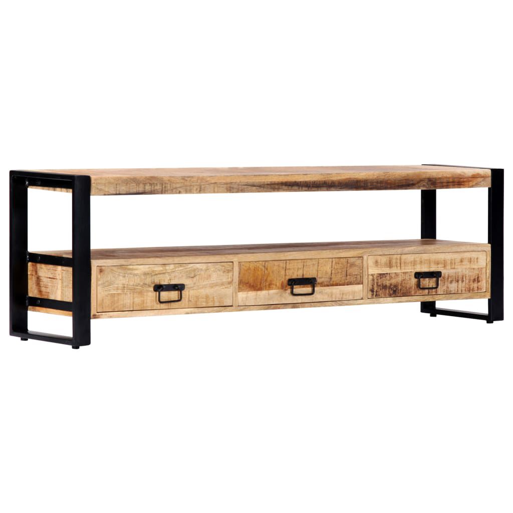 vidaXL Έπιπλο Τηλεόρασης 150 x 30 x 45 εκ. από Μασίφ Ξύλο Μάνγκο