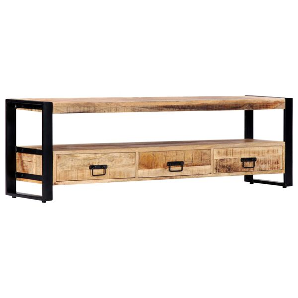 vidaXL Έπιπλο Τηλεόρασης 150 x 30 x 45 εκ. από Μασίφ Ξύλο Μάνγκο