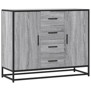 vidaXL Sideboard &Gamma;&kappa;&rho;&iota; Sonoma 92x35x76 cm &Xi;ύ&lambda;&iota;&nu;&omicron; &mu;&eta;&chi;&alpha;&nu;&omicron;&upsilon;&rho;&gamma;&iota;&kappa;ό &xi;ύ&lambda;&omicron;