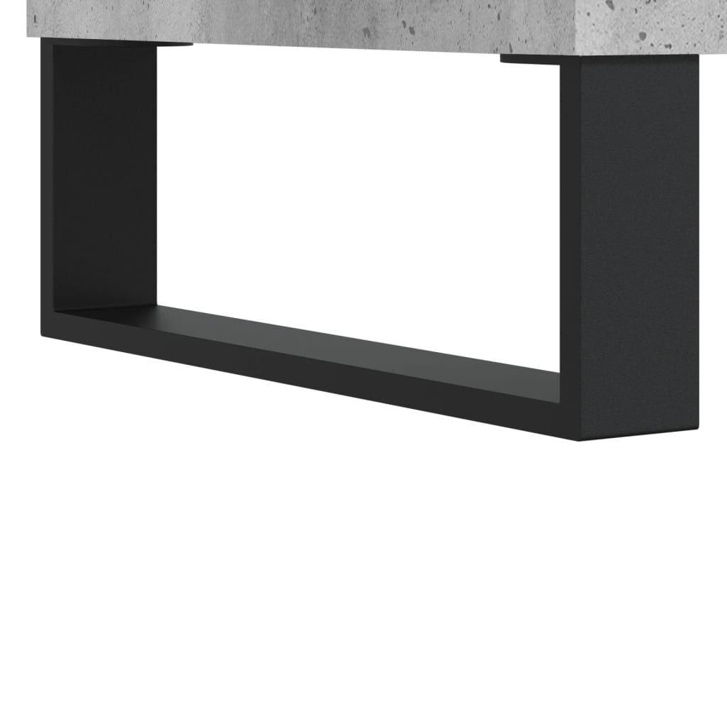 vidaXL Κομοδίνα 2 τεμ. Γκρι Σκυροδεμ. 40 x 35 x 47,5 εκ. Επεξεργ. Ξύλο