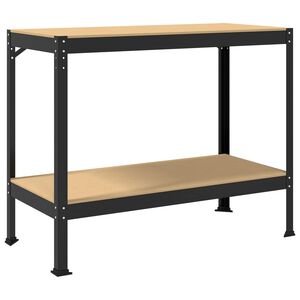 vidaXL &Epsilon;&rho;&gamma;&alpha;&sigma;&tau;&eta;&rho;&iota;&alpha;&kappa;ό&sigmaf; &pi;ά&gamma;&kappa;&omicron;&sigmaf; &mu;&epsilon; &rho;ά&phi;&iota; &Mu;&alpha;ύ&rho;&omicron; 115 x 55 x 91 &epsilon;&kappa;