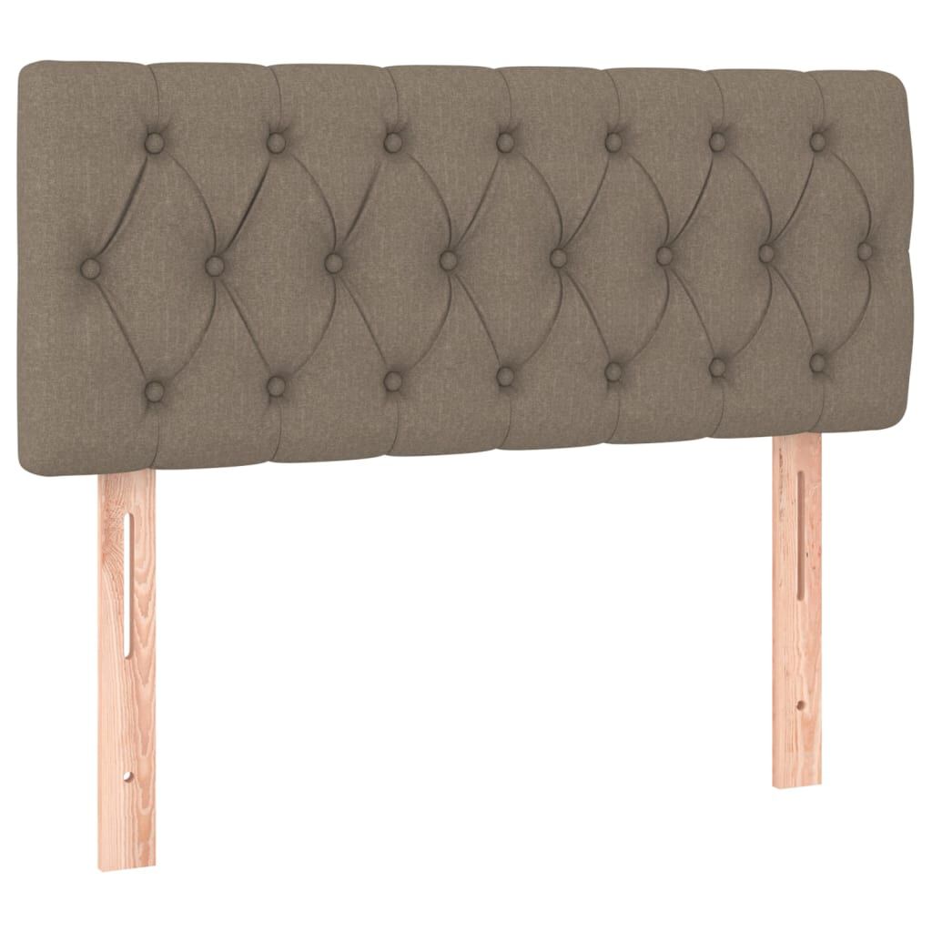 vidaXL Κεφαλάρι Κρεβατιού Taupe 100x7x78/88 εκ. Υφασμάτινο