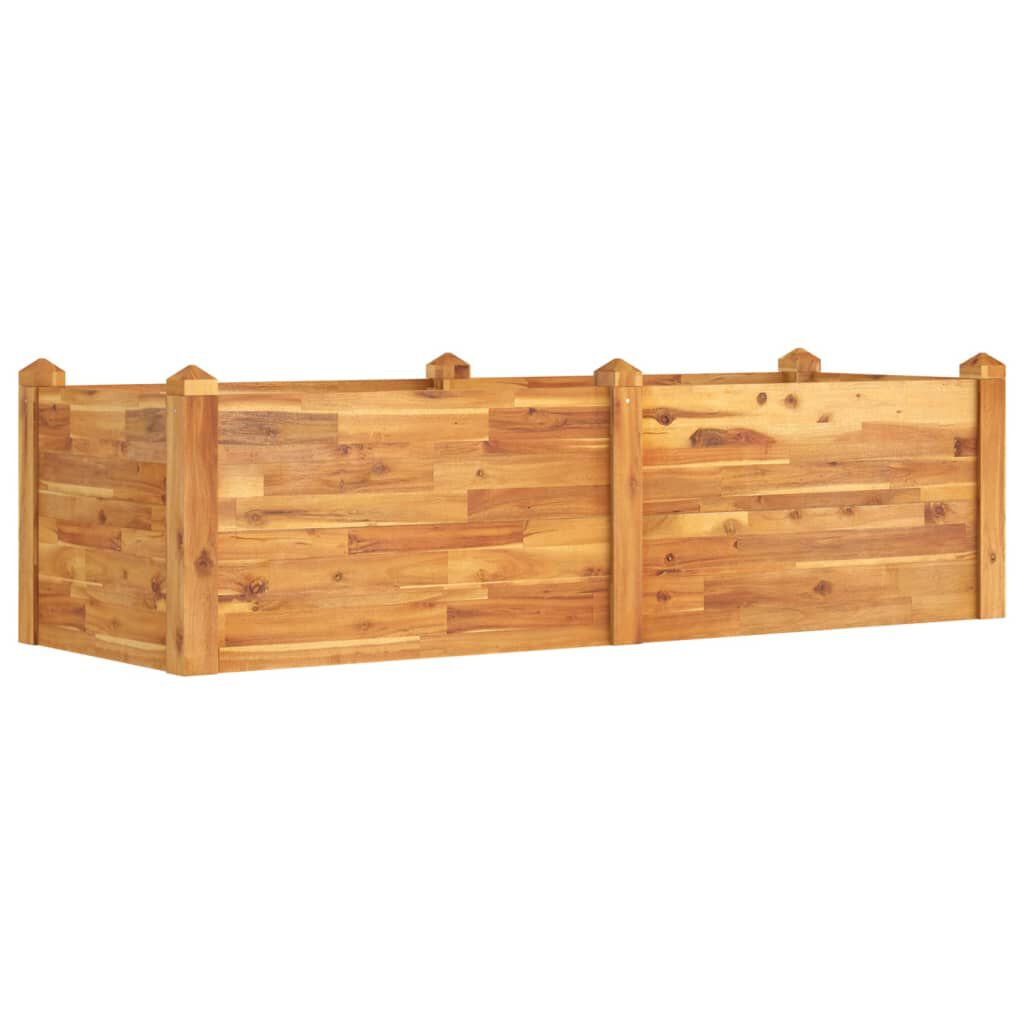 vidaXL Ζαρντινιέρα Υπερυψωμένη 160 x 60 x 44 εκ. Μασίφ Ξύλο Ακακίας