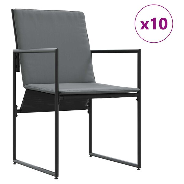 vidaXL Σετ Κήπου 15 Τεμαχίων με Μαξιλάρια από Χάλυβα και Τεξιλένες