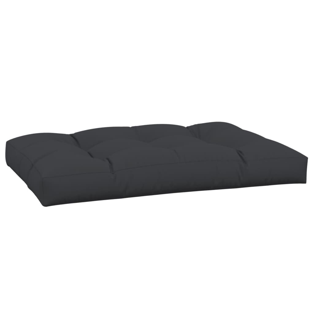 vidaXL Μαξιλάρι Παλέτας Μαύρο 120 x 80 x 12 εκ. Υφασμάτινο