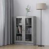 vidaXL Βιτρίνα Γκρι του Σκυροδέματος 82,5 x 30,5 x 115 εκ. Επεξ. Ξύλο