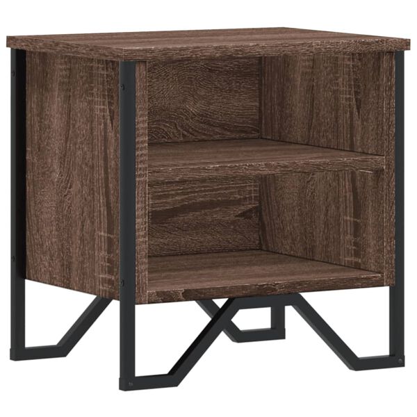 vidaXL Κομοδίνο Χρώμα Καφέ Δρυς 40 x 30 x 40 εκ. Επεξεργασμένο Ξύλο